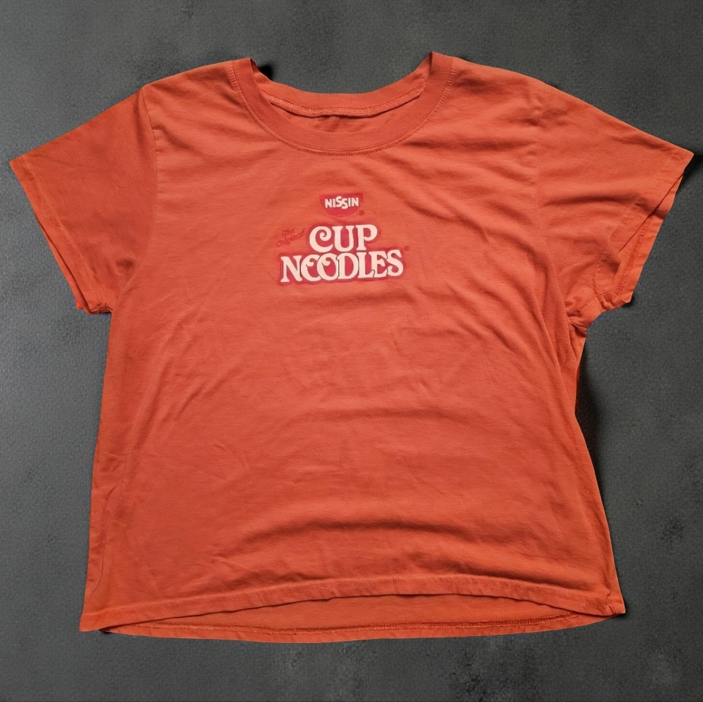 NISSIN Cup of Noodles orange shirt. Size XL. EXCELLENT CONDITION!